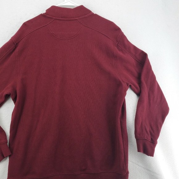 Greg Norman Sweater Men's Long Sleeve 1/4 Zip Pullover Shark Red Medium - Picture 11 of 12